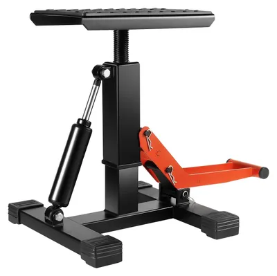 Produktbild von Motorradhebebühne, höhenverstellbar, 400 kg Tragfähigkeit, Schwarz und Rot