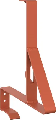 Image de vidaXL Support pour garde-neige Rouge 29,5 x 3 x 34,5 cm Acier