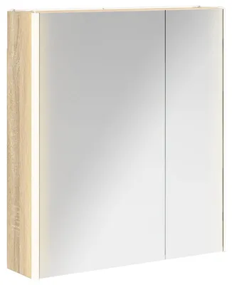 Immagine prodotto di vidaXL Armadietto a specchio per bagno in rovere Sonoma 63,5 x 15,5 x 70 cm