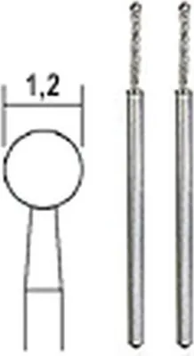 Produktbild von Proxxon 28230 Diamant Schleifstifte Form Kugel1,2mm 2 Stück / Packung