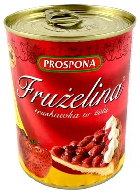 Obrázek produktu pro Frużelina truskawkowa Prospona - dodatek do deserów i wypieków, 380g