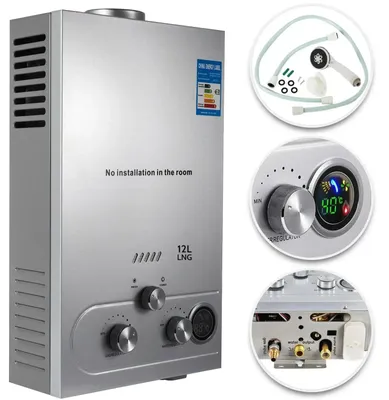 Productafbeelding van Doorstroomverwarmer, LPG-energiebron, wandmontage, 12 liter, 24 kW