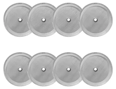 Produktbild von 8 Stš¹ck Filter fš¹r Kaffeepressen Mesh, 10cm Edelstahl Ersatzfiltersieb fš¹r Kaffeedrš¹cker, Universal French Pressefilter Sieb fš¹r 1L / 34 Oz / 8 Tassen French Press Kaffeemaschinen