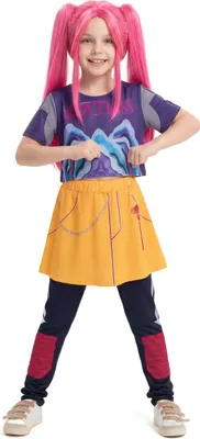 Immagine prodotto di Costume da ragazza cacciatrice di demoni Kpop con maglione - 134/140 (10-12 anni)