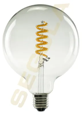 Obrázok produktu pre SEGULA LED Globe 125 Curved Spirale klar E27 6,2W 1900-2700K