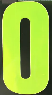 Produktbild von Conacord Reflektierende Klebezahl 0 gelb 170 mm