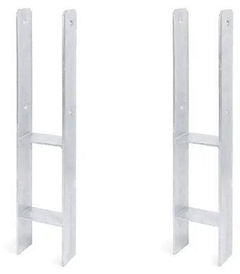 Obrázek produktu pro Alberts, nosník pro sloupy, 2 kusy, rozměry 111 x 600 mm, tloušťka materiálu 5 mm, hloubka 60 mm, žárově zinkovaný