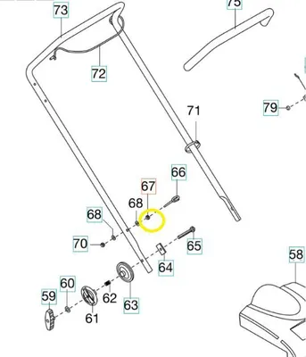 Image de Ecrou TV460-650F Husqvarna 531207165