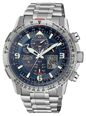 Produktbild von CitizenHerrenuhr JY8100-80L Funkuhr Super Titanium Taucher Eco Drive Solar Analog Digital Chr
