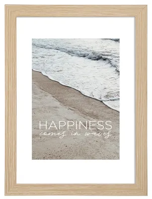Produktbild von Hama Waves, Einzelbilderrahmen, Glas, MDF-Platten, Eiche, Tisch, Wand, 9 x 13 cm, Rechteckig