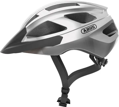 Produktbild von ABUS Rennradhelm Macator - sportiver Fahrradhelm für Einsteiger - auch für Zopfträger/-innen - für Damen und Herren - Silber, Größe M (52-58 cm)