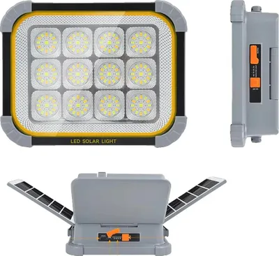 Zdjęcie produktu dla Zewnętrzny reflektor słoneczny, ściemnialny, odporny na warunki atmosferyczne, przenośny, zmienny, 30W