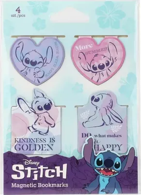 Produktbild von Magnetische Lesezeichen Disney Fashion Stitch Muster 3 opk.4 mix 2024