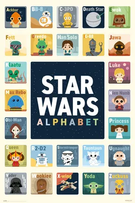 Produktbild von Star Wars - Alphabet - Poster - Größe 61x91,5 cm