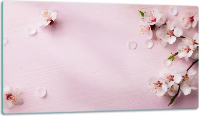 Produktbild von Glasschneidebrett Herdabdeckplatte Glaskeramikkochfeld Universal 52x30 cm Blumen Rose
