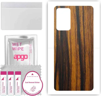 Produktbild von apgo Rückseite Schutzfolie, Skin, kompatibel mit Samsung Galaxy A72, Hinten Displayschutzfolie aus Vinylfolie, kratzfest, einfache Montage - Tigerwood