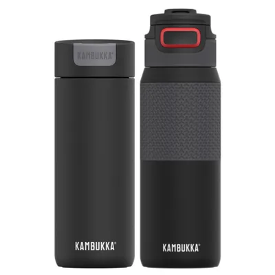 Obrázok produktu pre Termofľa 750 ml + termohrnček 500 ml Sada termosiek Kambukka Black Widow