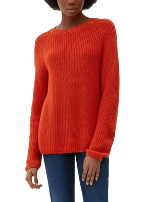 Image de s.Oliver, pull en tricot pour femmes, modèle 2119343, couleur orange (2392), taille XS
