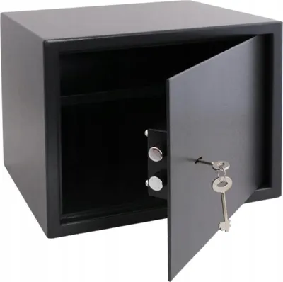 Produktbild von Sicherheitsschrank 4.0Mm 38X30X30cm FEINZ Mit Schlüssel Robuster Schutz Ideal Für Wertsachen