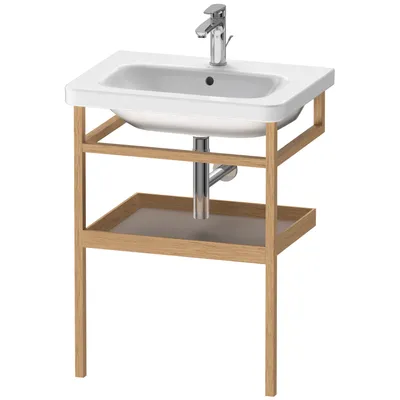 Produktbild von Duravit Handtuchhalter DuraStyle 59x44cm, bas. m/Eich massiv, mit Ablage