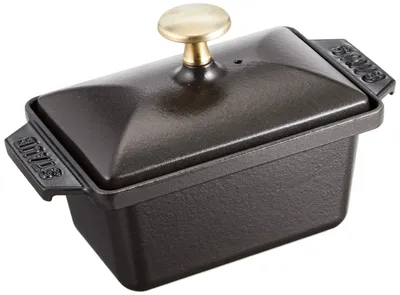 Productafbeelding van STAUB Terrine, ovenbestendige gietijzeren schaal, 15x11 cm, geschikt voor het bakken van brood, voor alle soorten fornuizen