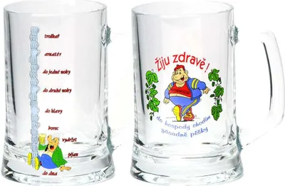 Obrázek produktu pro Sklenice pivní 500ml PUB dekor vtip
