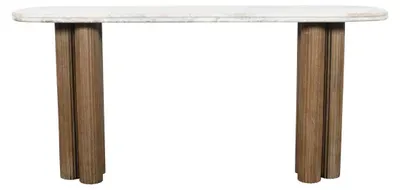 Image de SIGNATURE - Console avec plateau en marbre L165 cm - BUREN