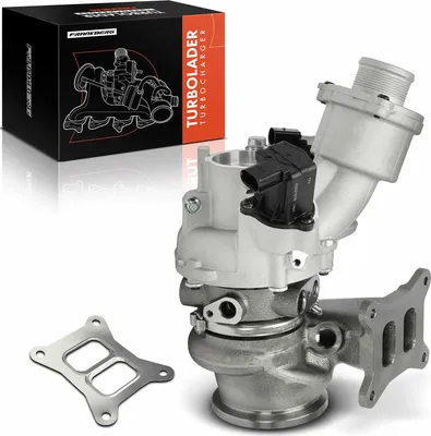 Imagen del producto de Turbocompresor de escape Frankberg, compatible con los modelos VW Golf, Passat, Sharan, Tiguan, Audi A1 Sportback, A3 Cabriolet, Seat y Skoda