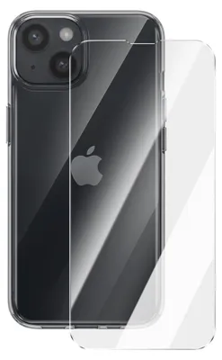 Immagine prodotto di Mayaxess, custodia e vetro protettivo per iPhone 13, protezione totale antiurto, trasparente