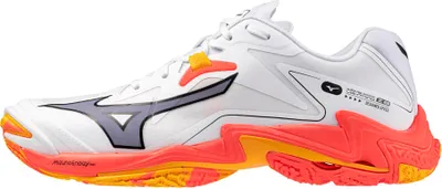 Produktbild von Mizuno Wave Lightning Z8 White/Fiery Coral 2/Citrus White/Fiery Coral 2/Citrus 45