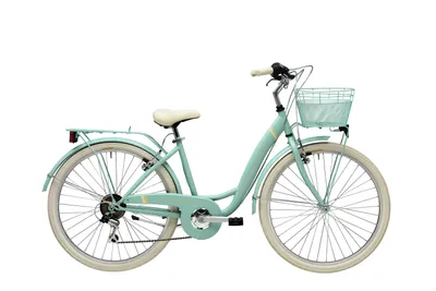 Produktbild von Cityfahrrad 26 Zoll PANDA Lady Grün inkl. Korb