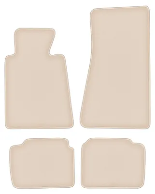 Produktbild von DURBAN Beige Velours-Fußmatten-Set für BMW 5 E34 Limousine, Kombi, Touring (1988-1994)