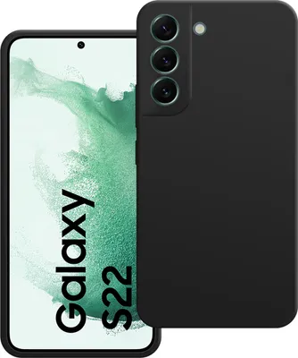 Image de Cazy Coque compatible avec Samsung Galaxy S22 Coque - Color Backcover - Noir