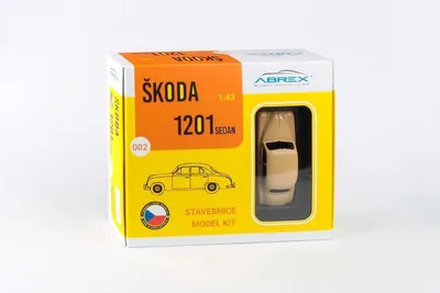 Obrázok produktu pre Škoda 1201 (1956) – Taxi – Stavebnicová sada ABREX 1:43