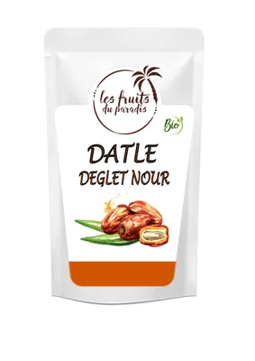 Obrázek produktu pro Datle bez pecky Deglet Nour BIO 500 g LES FRUITS DU PARADIS