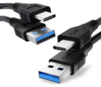 Immagine prodotto di 2x CELLONIC Cavo USB (CONNETTORE LUNGO, 1m) compatibile con Smartphone Blackview BV9900 BV9800 Pro BV9700 Pro BV6800 Pro Filo, Cavetto USB C a USB A 3.1 Gen 1 di ricarica 3A e dati nero PVC