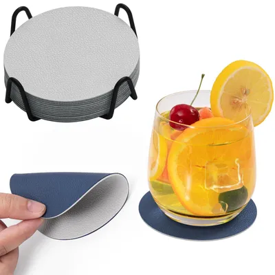 Produktbild von Glasuntersetzer - 12er Set - Für Getränke - Rund