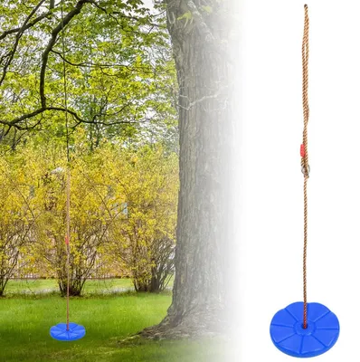 Produktbild von Kletterseil Baumschaukel Indoor Outdoor Disc Hängesitz Spielgeräte KinderspielzeugBlau