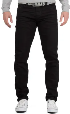 Produktbild von Cipo & Baxx Herren Regular Fit Jeans Denim CD319A Black W32/L36