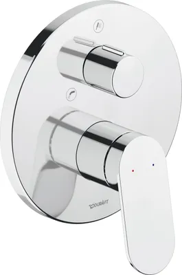 Produktbild von Duravit Fertigmontageset Wave UP-Wannen-Einhebelmischer, Umstellventil, chrom