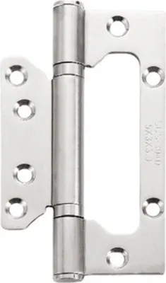 Produktbild von INF 12,7 cm Edelstahl Scharniere mit Schrauben - 4er Pack, Robust, Ohne Einlassung Silber