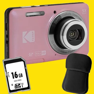 Produktbild von Kodak Pixpro FZ55 pink Digitalkamera Großes