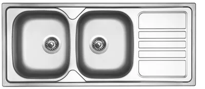 Obrázek produktu pro Sinks OKIO 1160 DUO V 0,6mm matný