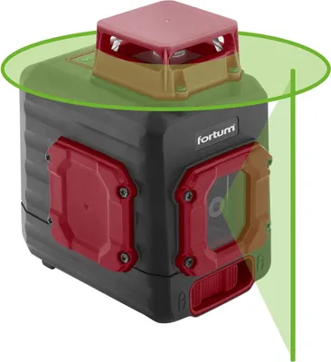 Obrázek produktu pro FORTUM laser zelený liniový, křížový samonivelační, 4780209
