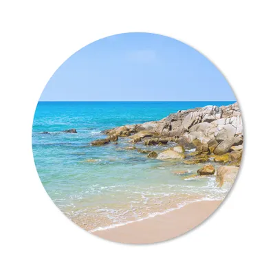 Produktbild von MuchoWow® Mauspad Mousepad Strand - Meer - Tropisch - Sommer 40x40 cm - Mousepads - Maus Mat - Pad - Mausunterlage - Schreibtisch Accessoires