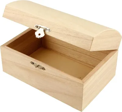 Immagine prodotto di scrigno con coperchio in legno 21,5 x 15,8 x 10,6 cm
