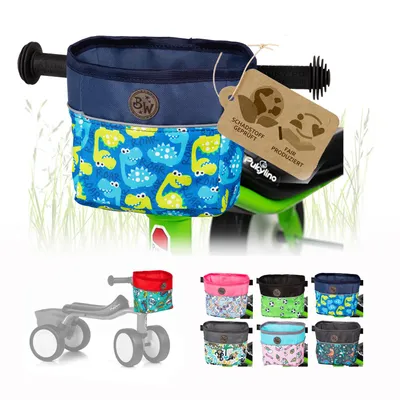 Produktbild von BAMBINIWELT Lenkerkorb für Kinder Lenkertasche kompatibel mit Pukylino Wutsch Fitsch Puky OFFEN für Dreirad Laufrad Rutschfahrzeuge (Modell 11)
