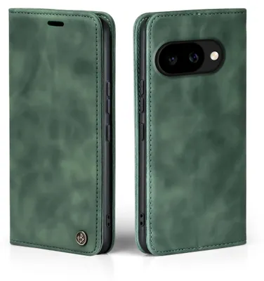 Produktbild von Handy Hülle für Google Pixel 10a Klapphülle Bookcase Flip Cover Handy Tasche Etui Farbe: Grün