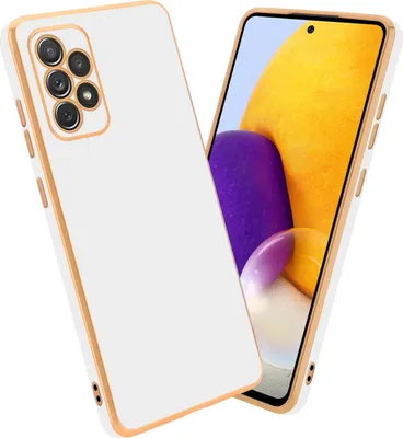 Produktbild von Cadorabo Schutzhülle für Samsung Galaxy A52 (4G / 5G) / A52s Hülle in Weiß Handyhülle TPU Silikon Kameraschutz Etui Case