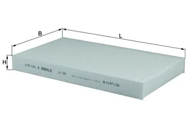 Produktbild von MAHLE Filter, Innenraumluft Artikel: LA 56
